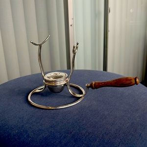 Vintage Brandy/Cognac Snifter Warmer and Stand